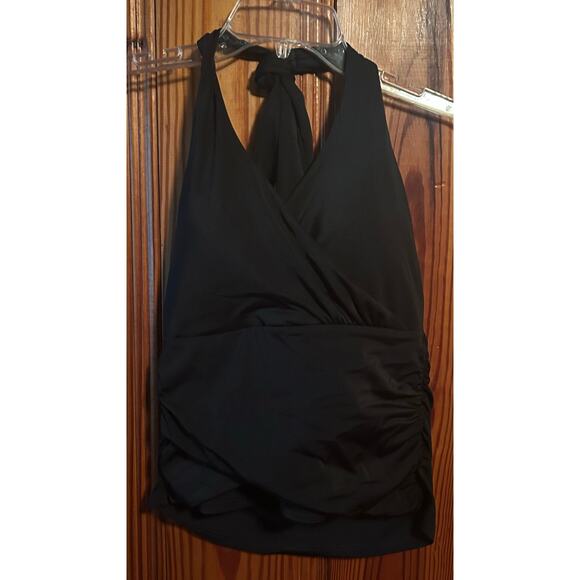 Boden black halter swimsuit top size 6 - Picture 1 of 3